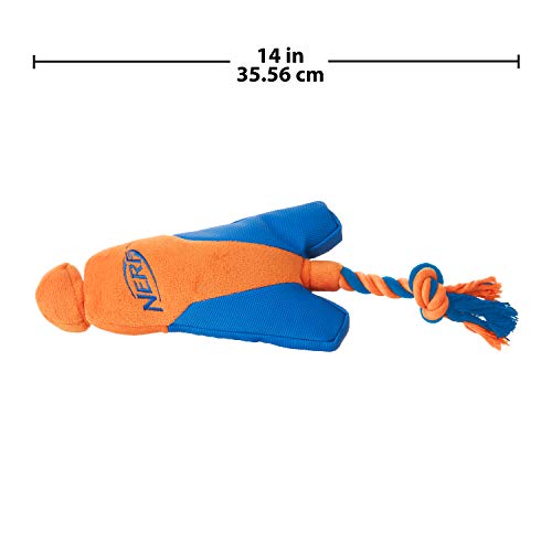 Nerf Perro Mediano Ultraplush trackshot Lefebvre Lanzador Perro de Juguete, Color Naranja/Azul