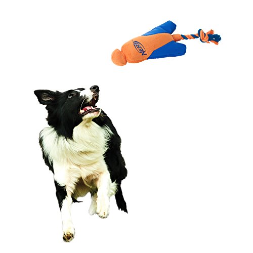 Nerf Perro Mediano Ultraplush trackshot Lefebvre Lanzador Perro de Juguete, Color Naranja/Azul