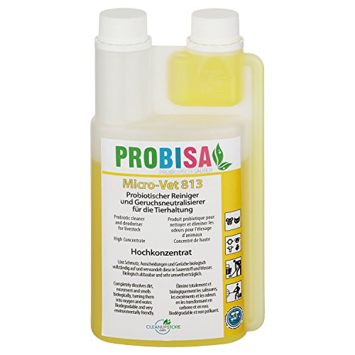 Neutralizadores de olor spray (Probisa Micro-Vet 813) de la orina del gato, perro y los roedores olores - y bio limpiador concentrado 500ml rendimiento 25 litros listos para usar asesino de olor / Removedor de olor