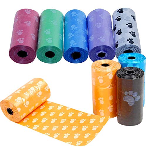 Nicedeal Saludable Clubes 5 rollos/100 PCS Pet Waste Limpia de Perro Caca Bolsas Pick Up Pooper Bolsas Pet Supplies Suministro de Mascotas para Perros