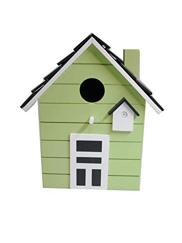 Nido Casa para pájaros 20cm multicolor (Verde lima)