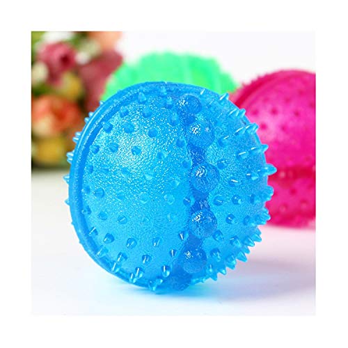 NIEFENG Juguete para Mascotas Pelota de Juguete for Mascotas de Fuga de Alimentos Golden Retriever Molar Bite Diente Resistente Juguete, diámetro: 8 cm, Color al Azar de Entrega