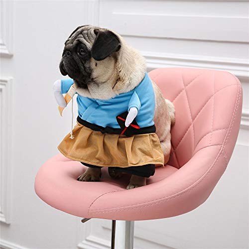 NIEFENG Perro Sudaderas Traje Divertido del Gato Traje Uniforme Ropa del Gato del Traje de la Ropa del Perrito Vestirse Juego del Partido Ropa de Cat Cosplay Ropa, Tamaño: S (Color : Urashima Taro)