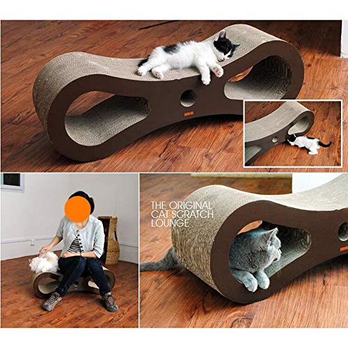 No logo MZBWYX Cartón de Gato Creativo Grande 8 Palabras Papel de cartón Corrugado Gato Tablero del rasguño Gato Juguete Gato Garra Tablero Gato Muebles Garras Suministros Gato