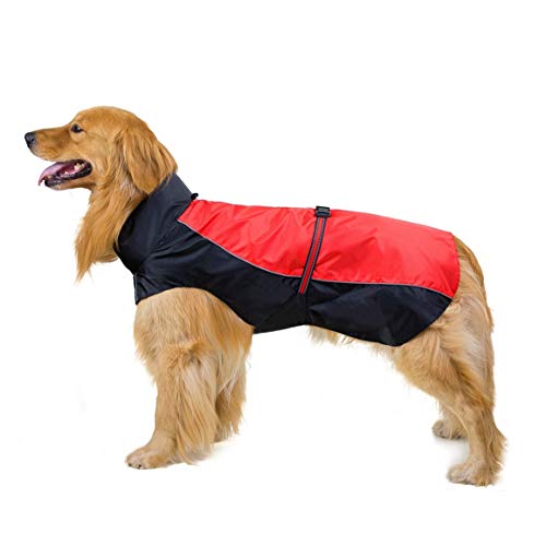 NOBRAND Otoño e Invierno Nuevo de la Manera Chaqueta Caliente for Mascotas Ropa for Perros Ropa Chaqueta Golden Retriever Perros esquimales Moda Linda Ropa para Mascotas (Color : Red, Size : 5XL)