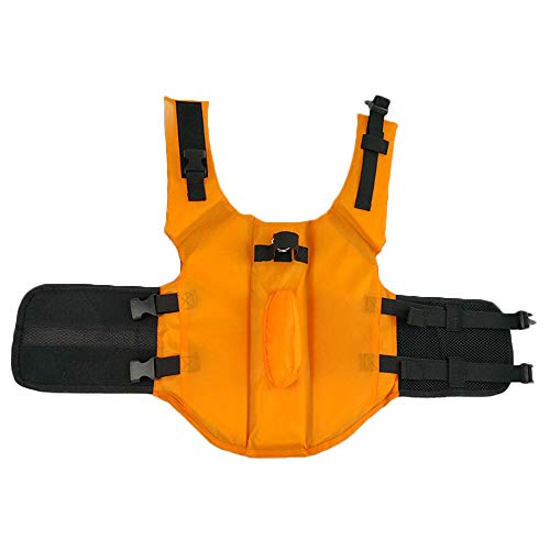 Noseeyou Dog Life Jacket Shark Transformar Traje Impermeable Nylon Chaleco De Seguridad para Perros Traje De Baño Traje De Entrenamiento De Natación Traje De Baño Naranja L XL XXL,S