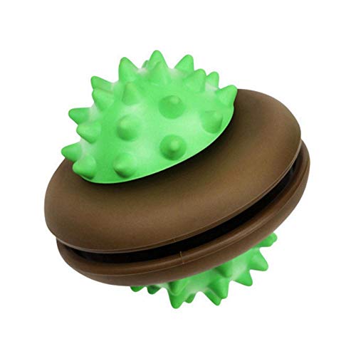 N/X Pelota De Goma Interactiva Perro Gato Mascota Chirrido Juguete Interactivo Estiramiento Elástico Bola De Erizo Cachorro Juguete De Limpieza De Dientes