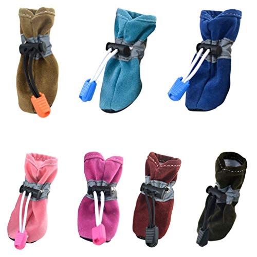 OLADO Botas Gruesas y Transpirables para Perros Zapatos cálidos y Suaves para Mascotas, Impermeables para Cachorros de Chihuahua