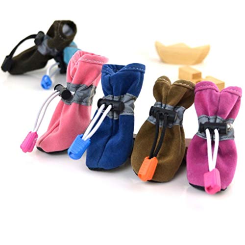 OLADO Botas Gruesas y Transpirables para Perros Zapatos cálidos y Suaves para Mascotas, Impermeables para Cachorros de Chihuahua