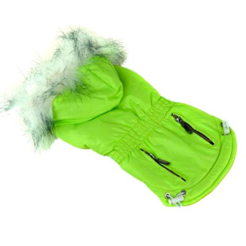 OLADO Candy Color Puppy Clothes con Dos Bolsillos Impermeable de Invierno para Mascotas Chaqueta para Perros Abrigo para Perros pequeños Grandes Bulldog