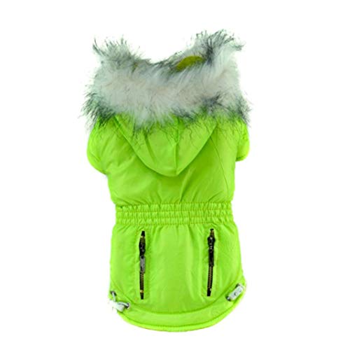 OLADO Candy Color Puppy Clothes con Dos Bolsillos Impermeable de Invierno para Mascotas Chaqueta para Perros Abrigo para Perros pequeños Grandes Bulldog