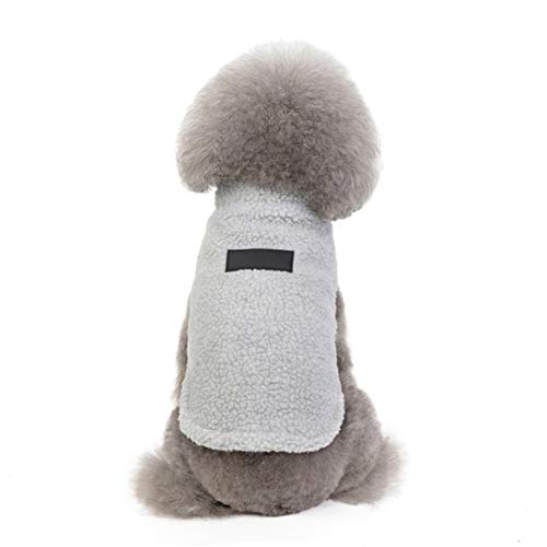 OLADO Lindo Perro Ropa Invierno Transpirable Mascota Chaleco Acogedor algodón Chaqueta Abrigo para Bulldog francés cálido Traje de Mascota