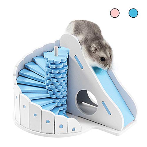 Oncpcare Juguete para Animales pequeños, Adorable hámster con escaleras, hámster, Juguete, Rata escondida, Rata para Gerbil, Little Chinchilla, Ratas (Color al Azar)