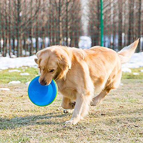 OPORA Frisbee Perro Blando, Caucho Natural Puro Seguridad No Tóxico Interactivo Los Juguetes del Animal Doméstico, para Perro Pequeño/Mediano/Grande (5 Piezas, Color Al Azar),DogFrisbees,17.5cm