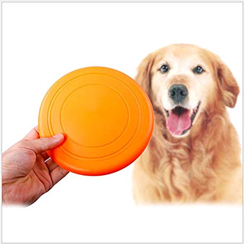 OPORA Juguete Frisbee Perro Blando (5 Piezas) para Perro Pequeño/Mediano/Grande, 100% Soft Natural Non-Toxic Rubber Dog Flying Disc,Purple,17.5cm