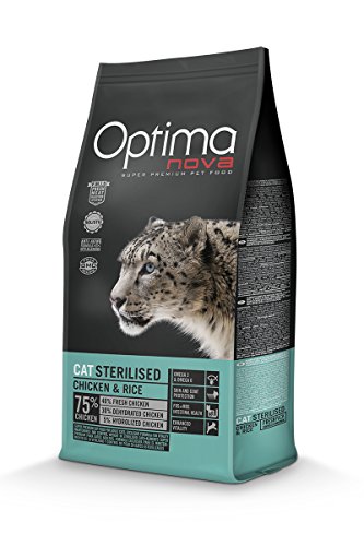 Optima nova - Pienso para Gatos Adultos ã“ptima Nova sterilised Pollo y arroz