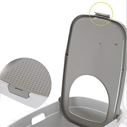 Orinal de baño para entrenamiento de gatos La basura Top Cat entrada de la caja de Control de Olor reutilizable cubierta camas de animales domésticos baño al aire libre para uso en interiores