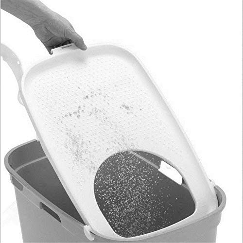 Orinal de baño para entrenamiento de gatos La basura Top Cat entrada de la caja de Control de Olor reutilizable cubierta camas de animales domésticos baño al aire libre para uso en interiores