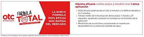 OTC Antipiojos Spray Fórmula Total Tratamiento Anti-Piojos para Eliminar Piojos y Liendres en 2 min, 125 ml