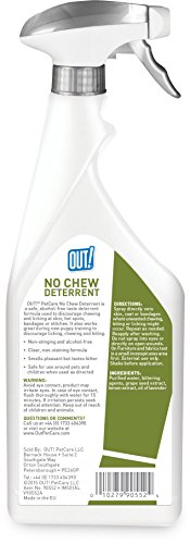 OUT! ¡Salida! No Chew disuasorio, 500 ml