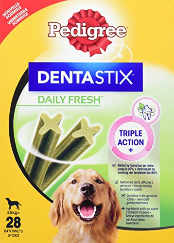 Pedigree Dentastix Fresh Large Dog Plus 25 Kg (Pack of 4, Total 112 Sticks)