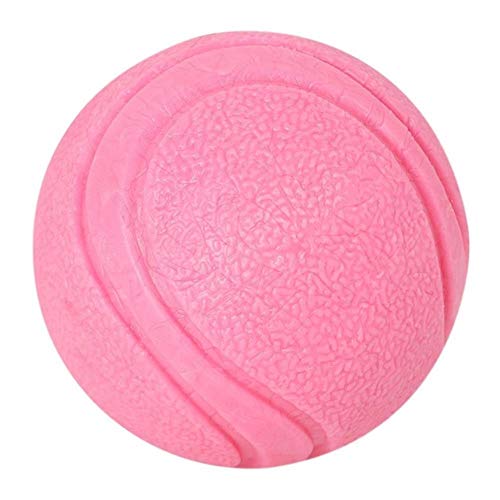 Pelota De Juguete 5/6 / 7Cm Pelota De Juguete Para Adiestramiento De Perros Mascota Bola De Goma Maciza Indestructible Masticar Jugar Juguete De Mordedura Con Venta De Mordedura De Cuerda Portadora, P