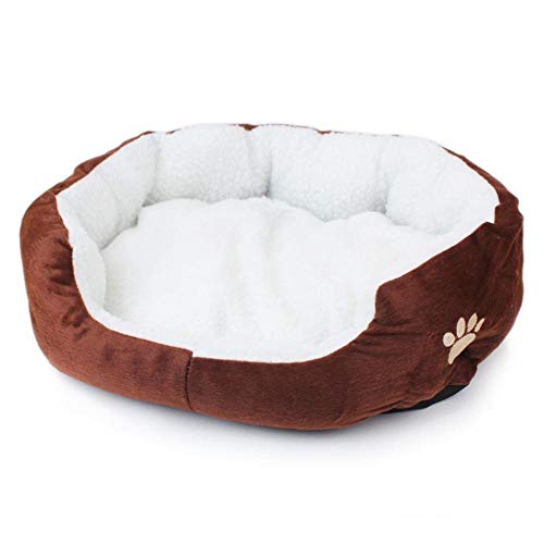 PENVEAT Tamaño S/L Mascota Cama de Calentamiento para Perros Casa para Perros Nido de Material Suave Cestas para Perros Otoño e Invierno Perrera cálida para Cachorro de Gato, Verde, S, Estados Unidos