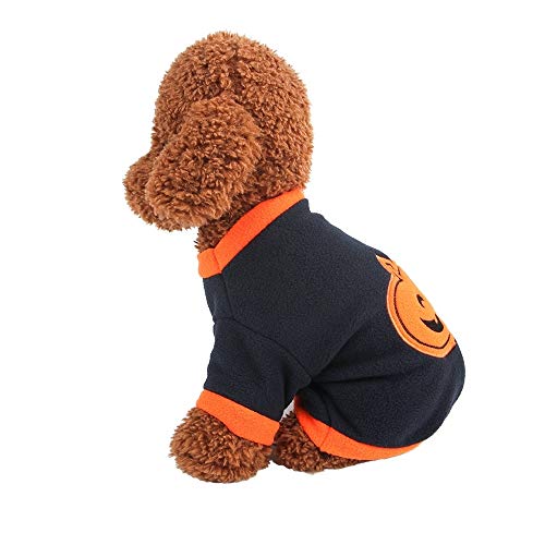 Perro sudaderas Ropa del animal doméstico de Halloween linda del perro de animal doméstico, calabaza camiseta calientes transpirable ropa, for la Pequeña Mediana gato grande Tamaño del perro: XS