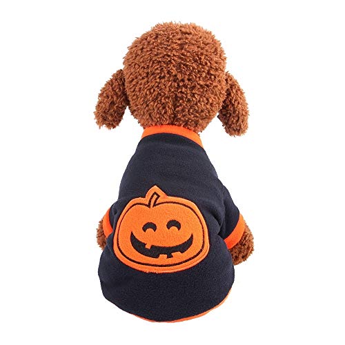 Perro sudaderas Ropa del animal doméstico de Halloween linda del perro de animal doméstico, calabaza camiseta calientes transpirable ropa, for la Pequeña Mediana gato grande Tamaño del perro: XS