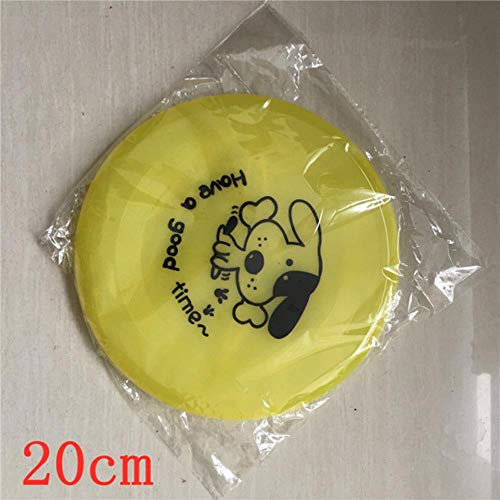 Perros Juguete Perro Protección Del Medio Ambiente Plástico Soft Pet Discos Voladores Juguetes Para Perros Platillo Juguetes Para Perros Grandes O Pequeños Diámetro De La Tienda De Mascotas 22Cm, Col