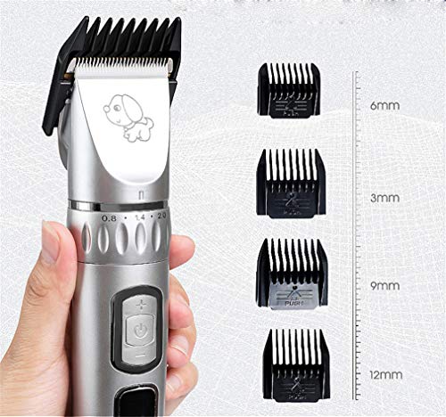 Pet Clipper Pelo De Gato del Gato del Perro Afeitadora Pantalla LCD Perro De Peluche Cortadora De Cabello Profesional No Hace Daño A La Piel Podadoras Eléctricas Recargables