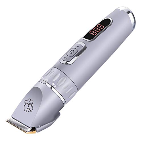 Pet Clipper Pelo De Gato del Gato del Perro Afeitadora Pantalla LCD Perro De Peluche Cortadora De Cabello Profesional No Hace Daño A La Piel Podadoras Eléctricas Recargables