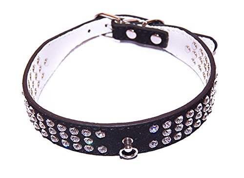 Pet Palace® Ante de "Debonair Doggy diseño Diamantes lujo collar para perros de distinción Venta Termina Midnight el Domingo.