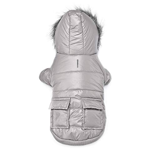 PETCUTE Abrigo de Invierno para Perros Ropa para Perros Forro Polar cálido para Mascotas Impermeable y Resistente al Viento Traje para Perros