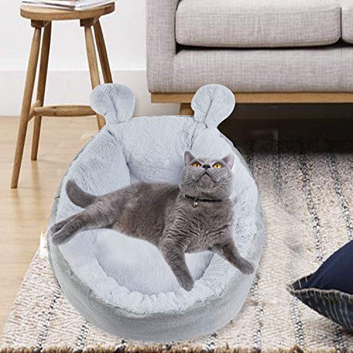 PETCUTE Cama para Gatos Perros de Raza pequeña Cama para Mascotas Lavable casa Cama para Gatos Cueva Medio