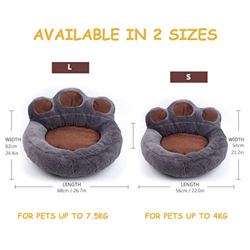 PETCUTE Cama para Perros pequeños medianos Cama para Gatos cómoda Lavable Camas para Mascota Invierno