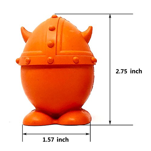 Petpany Juguetes de Goma para Perro Viking Huevos chirriador Juguete para Perros