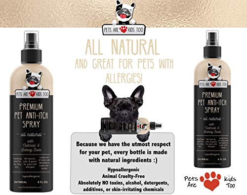 Pets Are Kids Too Desodorante Spray y Aromatizante Perfumado para Mascotas Anti Picazón - Totalmente Natural e Hipoalergénico (1 Botella)