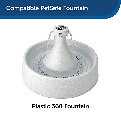 PetSafe Drinkwell 360 Plastic Pet Fountain Replacement Foam Filters, Pack of 2, Filter for Dog and Cat Water Fountains