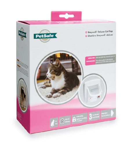 PetSafe Infrarrojos Staywell Deluxe - Mariposa Gato Blanco