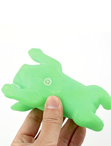 Pig Shaped Pet Dog DOG Yorkie speel Squeaky Toy Green