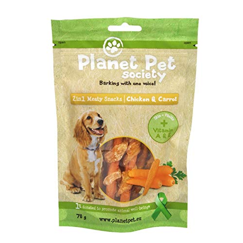 Planet Pet Snack Frutas Pollo y Zanahoria 70gr