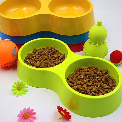 Platos para Mascotas Cuenco colgante para mascotas 2 en 1 para jaulas Jaulas Remolque extraíble para perros de acero inoxidable con plástico para alimentador de mascotas y agua 7 colores Alimentador