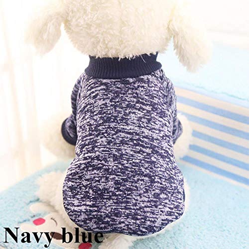 PONNMQ Ropa de Perro Caliente clásica Cachorro Ropa de Gato para Mascotas Suéter Chaqueta Abrigo Moda de Invierno Suave para Perros pequeños Chihuahua XS-2XL, 3, L