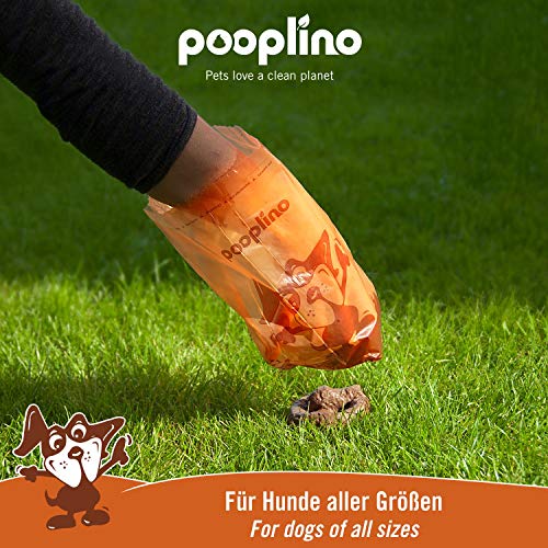 pooplino 360 Hunde-Kotbeutel de plástico Reciclado - Extra Grande, Extra Firme y auslaufsicher - la Alternativa ecológica a biodegradables Bio-Gassibeuteln