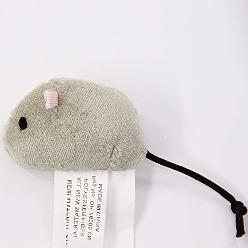 POPETPOP 3pcs Pet Cat Bite-Resistant Toy Plush High Simulated Little Mouse Mouselet Ocultar y Buscar Accesorios para Juegos