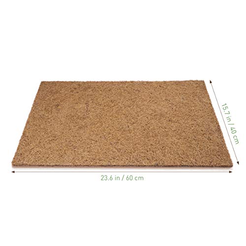 POPETPOP Alfombra de Reptil Fibra de Coco Reptiles Ropa de Cama Alfombra de Escalada para Lagarto Camaleón Serpiente Tortuga Dragón Barbudo Iguana Cama - 60x40cm