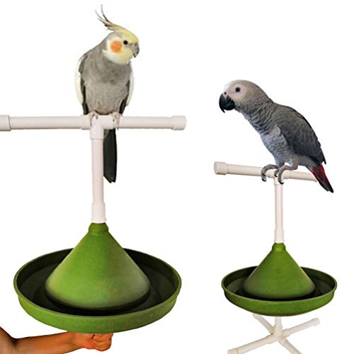 POPETPOP Percha de Entrenamiento para Loros Percha para pájaros portátil, fácil de sostener y Protege Tus Manos