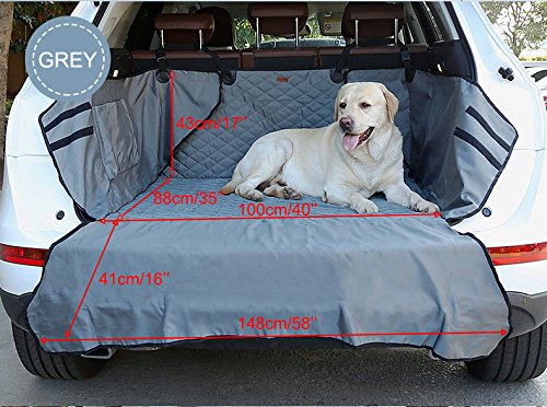 Protector de maletero para mascota,Impermeable Antideslizante Funda de Maletero Coche para Protector de Perro, Gato, Animal y Mascota，SUV