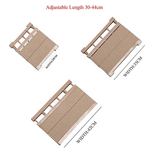 Puerta ajustable para mascotas Valla para perros Puerta de seguridad para bebés Puerta aislante para mascotas Barrera interior para gatos pequeños Organizador de armario,Marrón,Width42cm